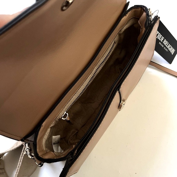 NWT Original TRUE RELIGION Shoulder Flap Bag Crossbody Signature Logo Horseshoe - Picture 7 of 8